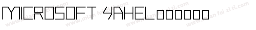 Microsoft yahel字体转换